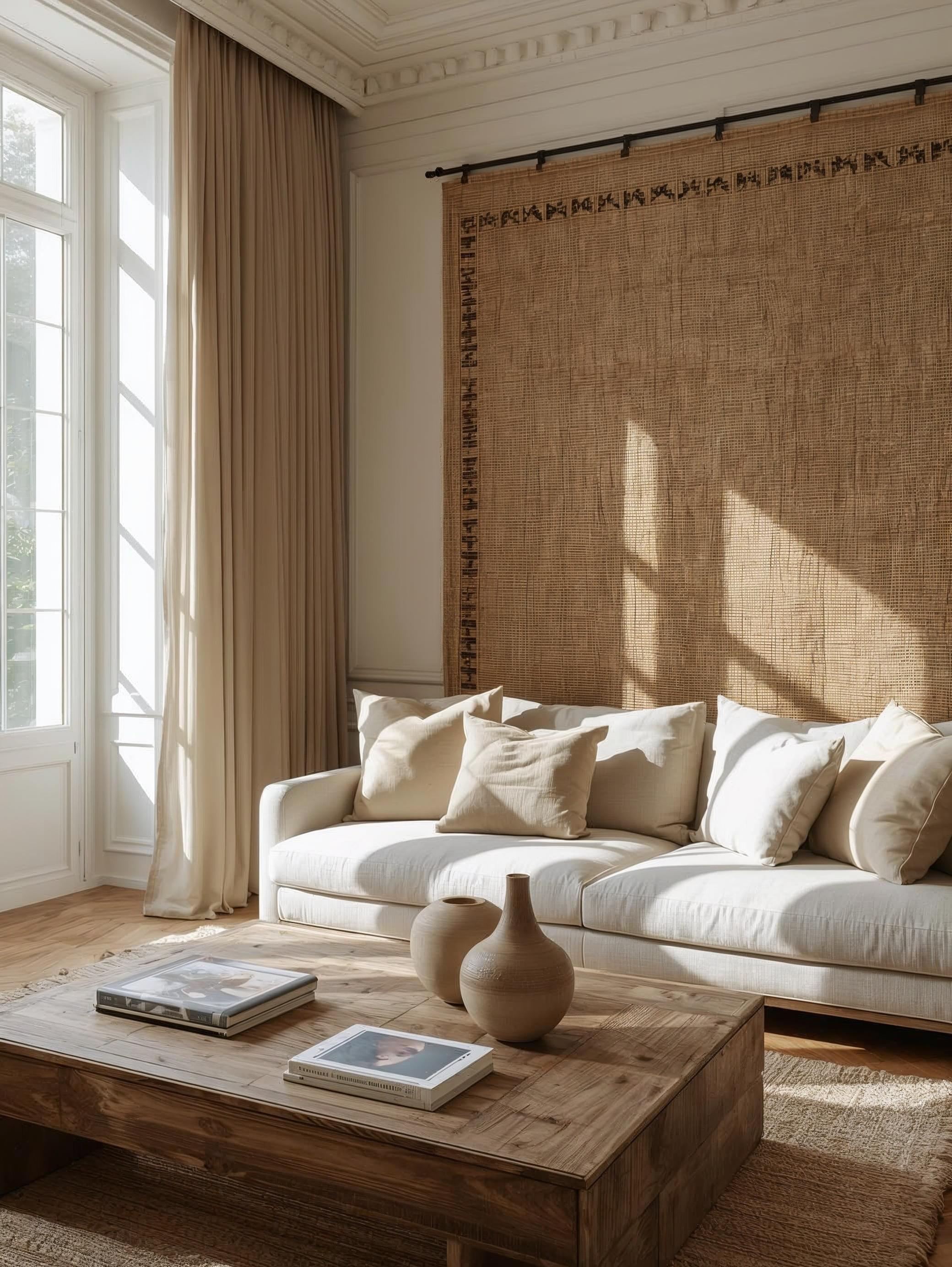 Wohnbereich mit Tapisserie